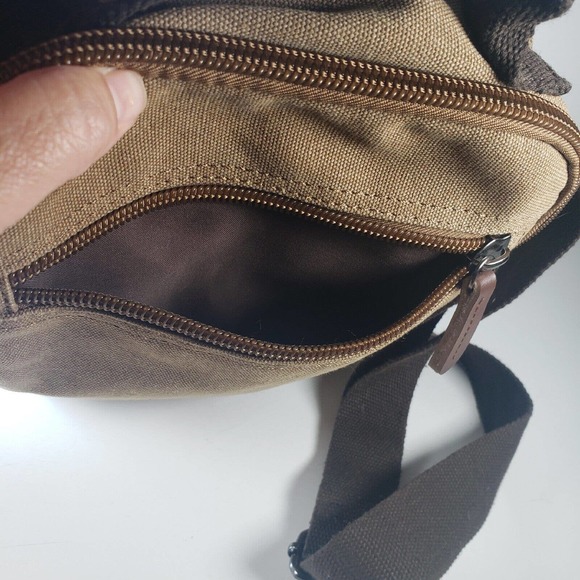 Verlenpaple Unisex Canvas Shoulder/Crossbody Bag Travel Sight See Multi-Pockets - Picture 9 of 14